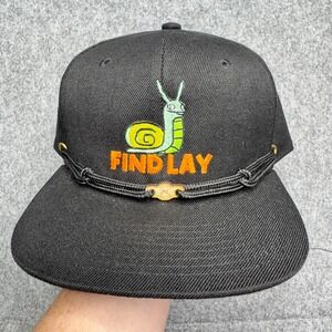 Findlay Hats Snail Snapback Hat Adjustable Black Novelty Cap